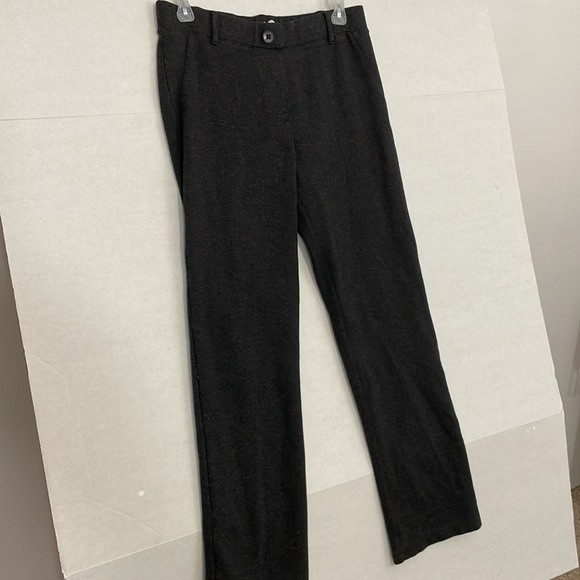 Betabrand Ponte Pants with Elastic Waist, Charcoal Gray, Medium Petite - Picture 3 of 9